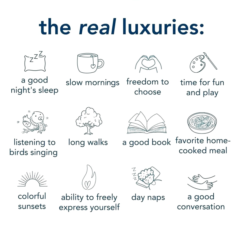 luxuries